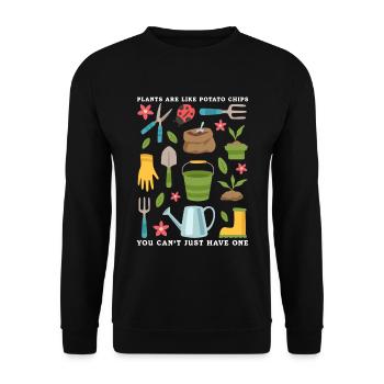 Jardinage Jardinier Hobby Jardinier Cadeau - Sweat-shirt Unisexe - noir - Devant - Alina (178cm) & Michal (187cm)