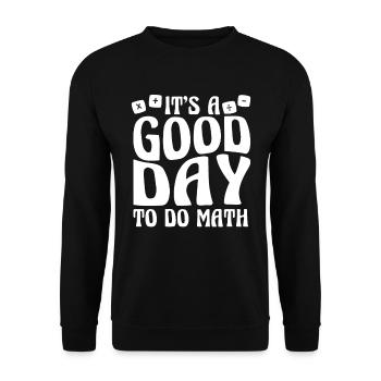 Mathelehrer Mathe Lehrer Lustig - Unisex Pullover - Schwarz - Vorne - Alina (178cm) & Michal (187cm)