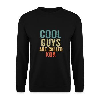 Les mecs cool s’appellent koa - Sweat-shirt Unisexe - noir - Devant - Alina (178cm) & Michal (187cm)
