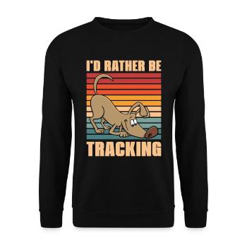 Service Dog Trainer I'd Rather Be Dog Training - Unisex Pullover - Schwarz - Vorne - Alina (178cm) & Michal (187cm)
