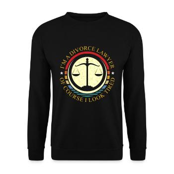 I'm A Divorce Lawyer Of Course Marriage Separation - Unisex Sweatshirt - black - Front - Alina (178cm) & Michal (187cm)