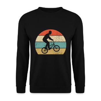 Driver Bmx Vintage Rétro - Sweat-shirt Unisexe - noir - Devant - Alina (178cm) & Michal (187cm)