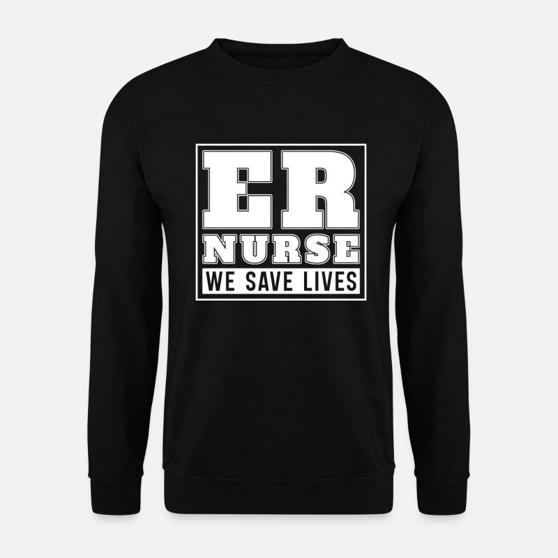 Krankenschwester Äh Notfall Krankenschwester - Unisex Pullover - Schwarz