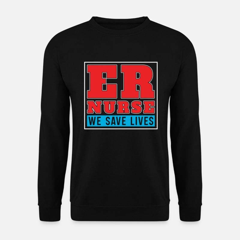 Krankenschwester Notfall Krankenschwester - Unisex Pullover - Schwarz
