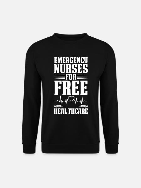 Krankenschwester Herzschlag - Unisex Pullover - Schwarz