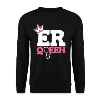 Reine infirmière - Sweat-shirt Unisexe - noir - Devant - Alina (178cm) & Michal (187cm)