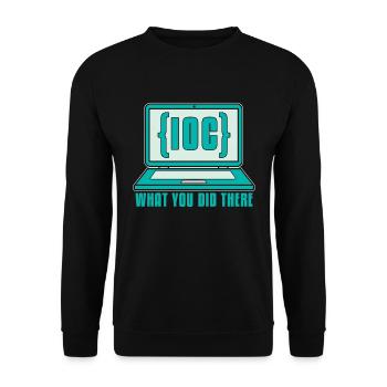 Cybersecurity IOC What You Did Computer Science - Unisex Pullover - Schwarz - Vorne - Alina (178cm) & Michal (187cm)