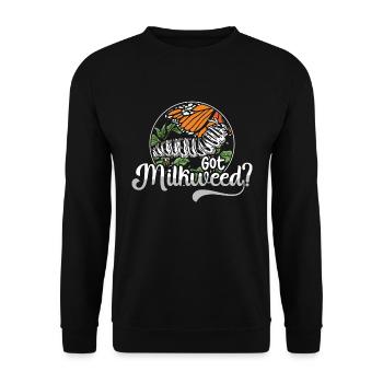 Got Milkweed Butterflies aime l’entomologie des monarques - Sweat-shirt Unisexe - noir - Devant - Alina (178cm) & Michal (187cm)