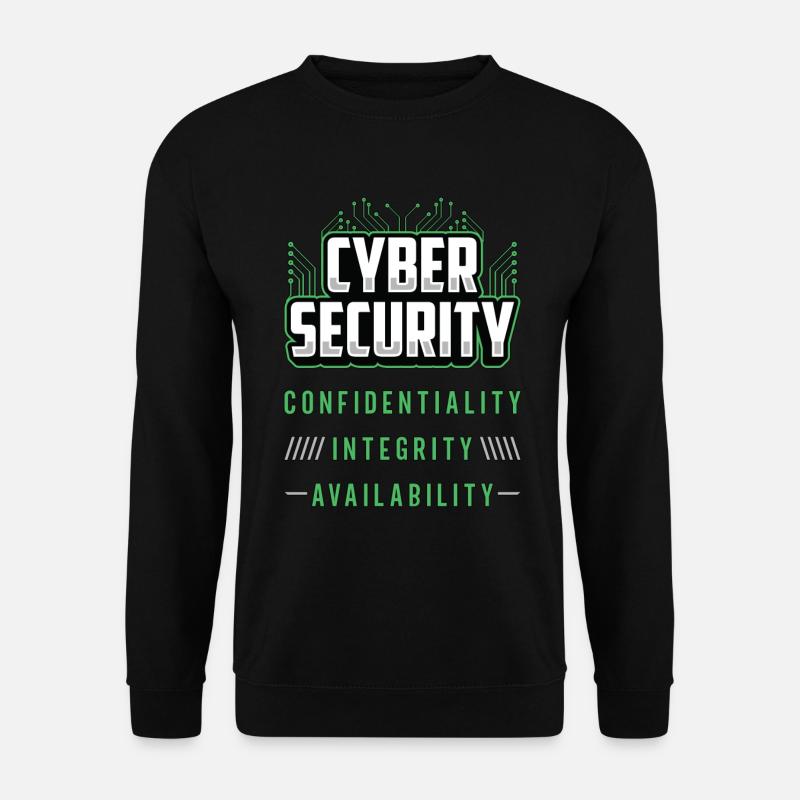 Cyber Security Confidentiality Integrity Analyst - Unisex Sweatshirt - black
