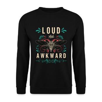 Cicadas Loud And Awkward Loves Periodical Cicada - Unisex Sweatshirt - black - Front - Alina (178cm) & Michal (187cm)