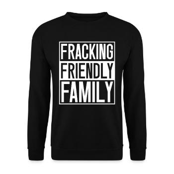 Oilfield Oil Rig Fracking - Unisex Sweatshirt - black - Front - Alina (178cm) & Michal (187cm)