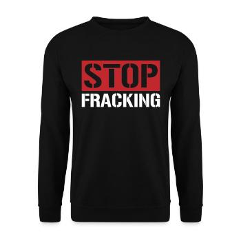 Fracturation hydraulique de plate-forme pétrolière de champ pétrolifère - Sweat-shirt Unisexe - noir - Devant - Alina (178cm) & Michal (187cm)