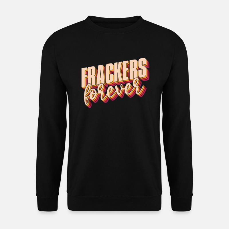 Ölfeld Bohrinsel Fracking - Unisex Pullover - Schwarz