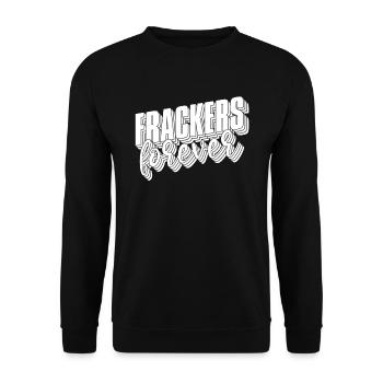 Dérivation d’humour de plate-forme pétrolière de champ pétrolifère - Sweat-shirt Unisexe - noir - Devant - Alina (178cm) & Michal (187cm)