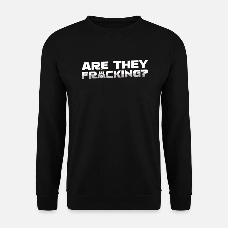 Ölfeld Bohrinsel Fracking - Unisex Pullover - Schwarz