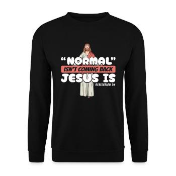 Christ Christentum - Unisex Pullover - Schwarz - Vorne - Alina (178cm) & Michal (187cm)