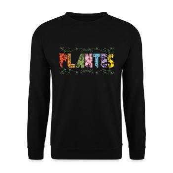 Botany Plantes Indoor Plants Botanical Gardening - Unisex Sweatshirt - black - Front - Alina (178cm) & Michal (187cm)