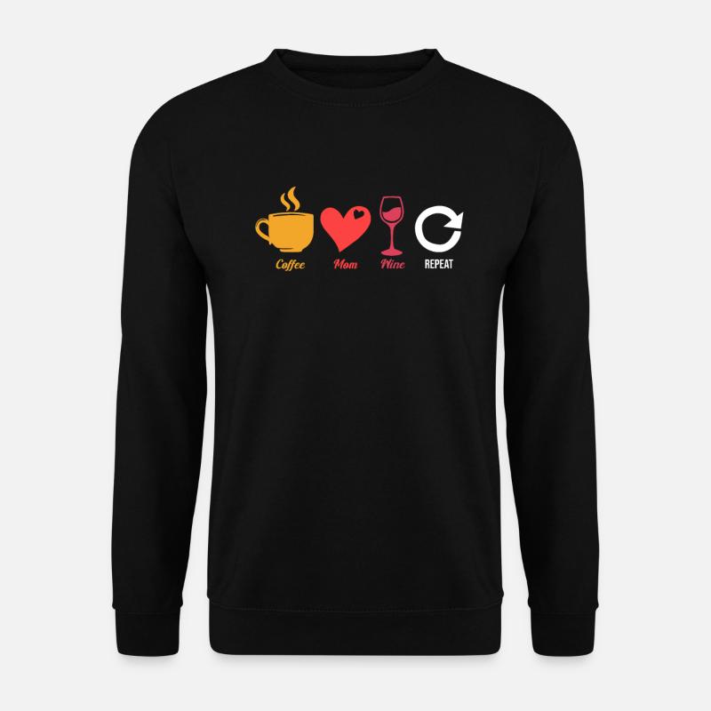 Coffee Cafe Love Coffee Wine - Unisex Sweatshirt - black