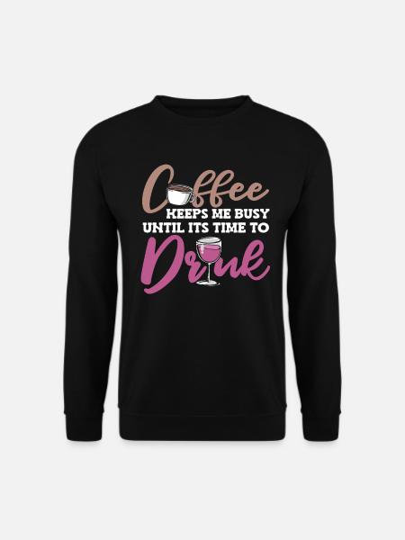 Coffee Cafe Coffee Wine - Unisex Sweatshirt - black