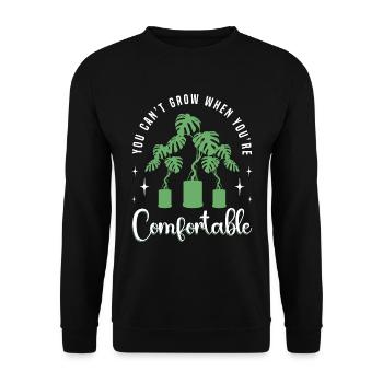 Monstera que vous ne pouvez pas cultiver quand vous êtes des plantes de balcon - Sweat-shirt Unisexe - noir - Devant - Alina (178cm) & Michal (187cm)