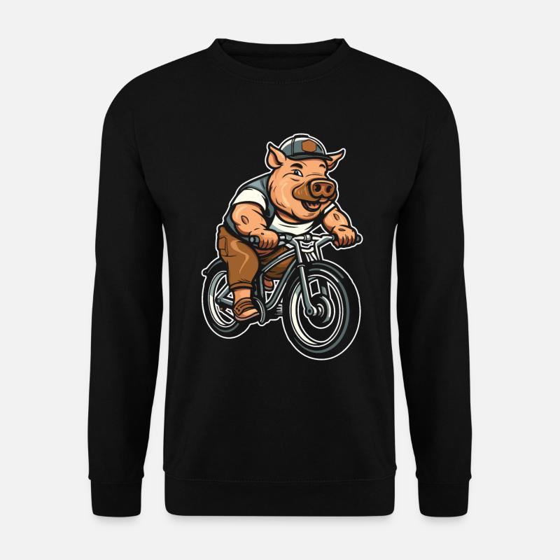 Pig Pig Farmer Cycling - Unisex Sweatshirt - black