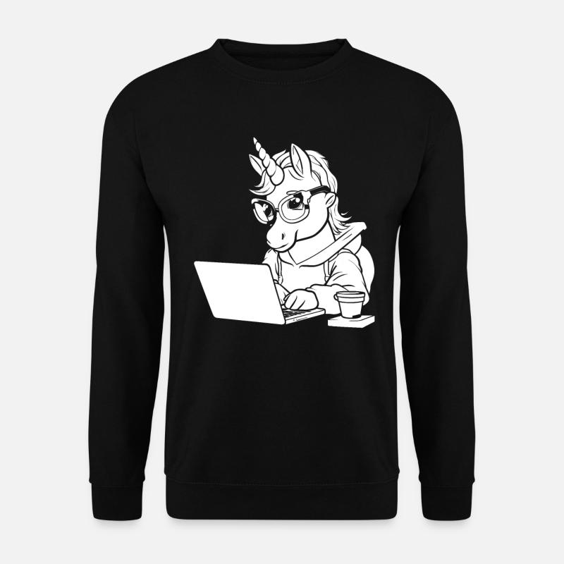 Développeur, Codeur, Programmeur, Café - Sweat-shirt Unisexe - noir