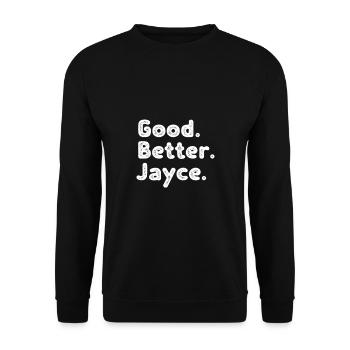 Bon mieux Jayce - Sweat-shirt Unisexe - noir - Devant - Alina (178cm) & Michal (187cm)