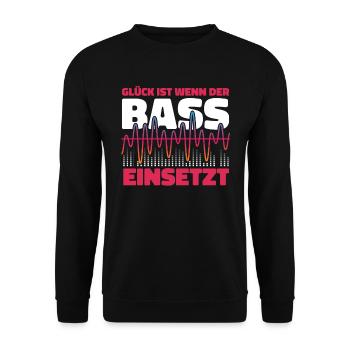 Techno Raver Lustig - Unisex Pullover - Schwarz - Vorne - Alina (178cm) & Michal (187cm)