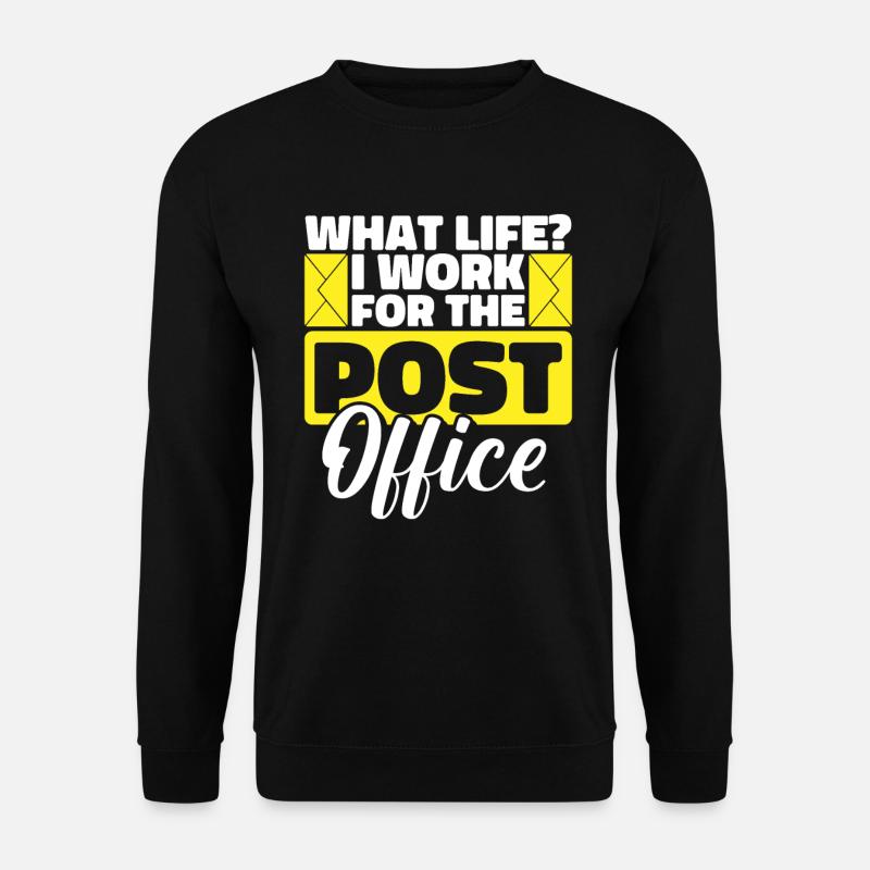 Postbote Briefträger Witzig - Unisex Pullover - Schwarz
