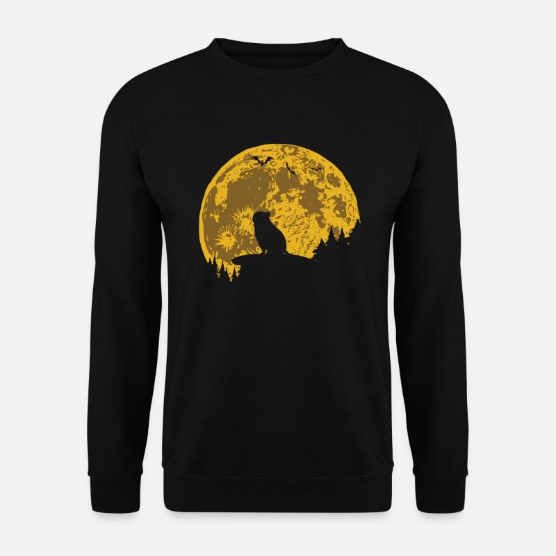 Cochon d'Inde Cochon d'Inde Lune - Sweat-shirt Unisexe - noir
