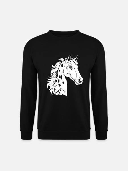 Pferd Reitsport - Unisex Pullover - Schwarz