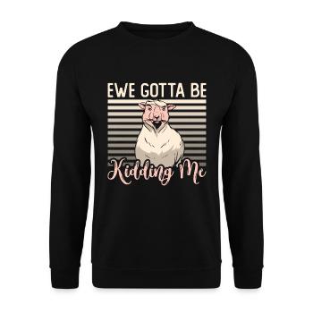 L’élevage de moutons et de chèvres La brebis doit être l’élevage de moutons - Sweat-shirt Unisexe - noir - Devant - Alina (178cm) & Michal (187cm)