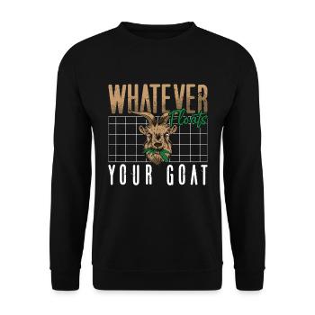 L’élevage de moutons et de chèvres : tout ce qui fait flotter votre agriculteur - Sweat-shirt Unisexe - noir - Devant - Alina (178cm) & Michal (187cm)
