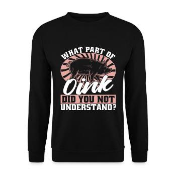 Élevage de porcs Quelle partie d’Oink avez-vous élevé des animaux - Sweat-shirt Unisexe - noir - Devant - Alina (178cm) & Michal (187cm)