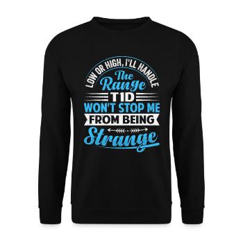 T1d Diabetes - I Handle The Range - Unisex Pullover - Schwarz - Vorne - Alina (178cm) & Michal (187cm)