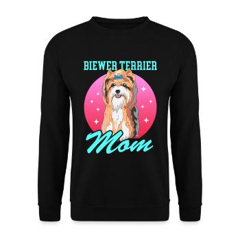 Biewer Terrier Mom Dog Owner Gift - Unisex Sweatshirt - black - Front - Alina (178cm) & Michal (187cm)
