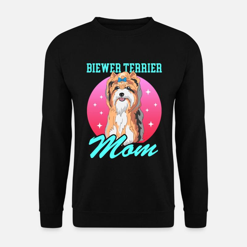 Biewer Terrier Mom Hundebesitzer Geschenk - Unisex Pullover - Schwarz