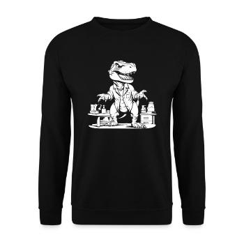 Trex T Rex Dino Cool - Sweat-shirt Unisexe - noir - Devant - Alina (178cm) & Michal (187cm)