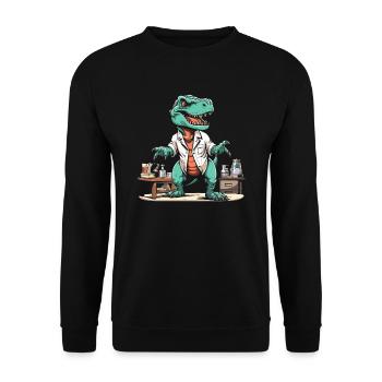 Trex T Rex Dino Cool - Sweat-shirt Unisexe - noir - Devant - Alina (178cm) & Michal (187cm)