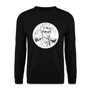 Data Science Data Analyst - Unisex Sweatshirt - black - Front - Alina (178cm) & Michal (187cm)