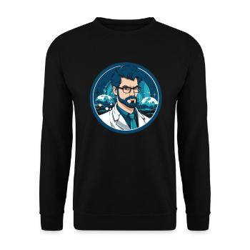 Data Science Data Analyst Cool - Unisex Pullover - Schwarz - Vorne - Alina (178cm) & Michal (187cm)