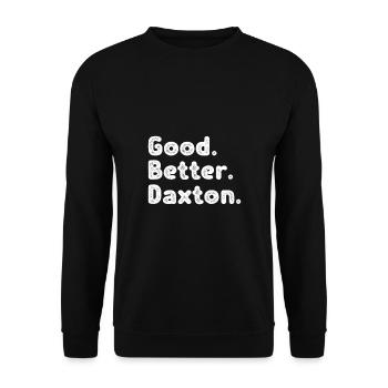 Good better Daxton - Unisex Sweatshirt - black - Front - Alina (178cm) & Michal (187cm)