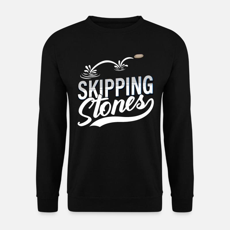 Skipping Stones - Unisex Sweatshirt - black