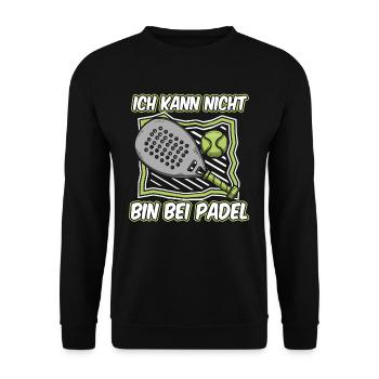 Padel No Puedo Tengo Padel - Unisex Pullover - Schwarz - Vorne - Alina (178cm) & Michal (187cm)