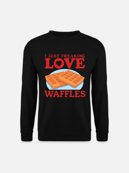 Waffles Waffle Lover Waffle Gift - Unisex Sweatshirt - black