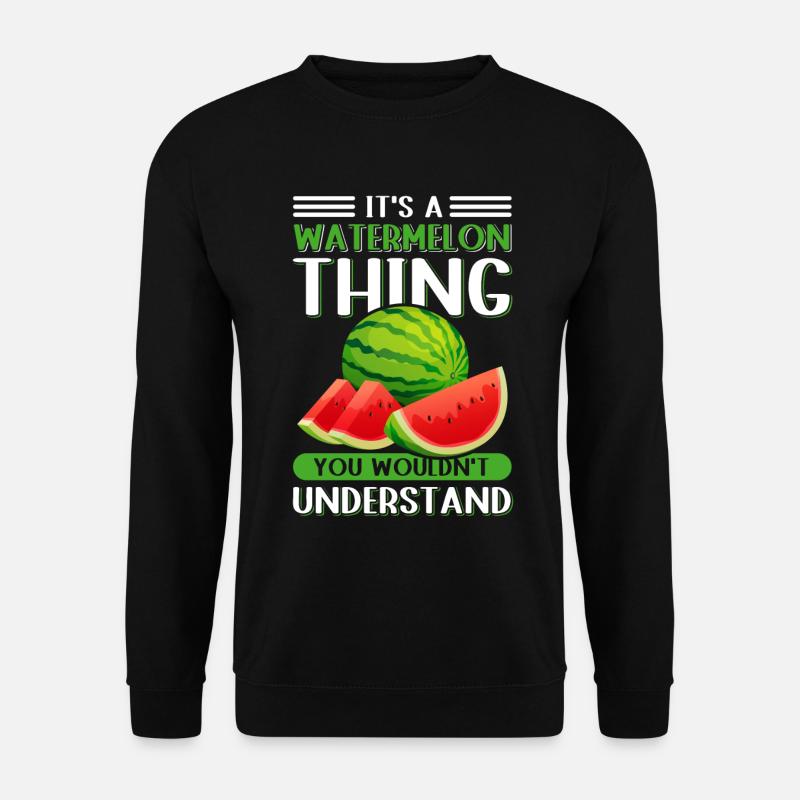 Watermelon Angurie Paste Arbuse Gift - Unisex Sweatshirt - black