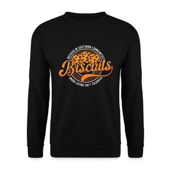 Biscuits And Gravy Because In Southern Gravy Lover - Unisex Pullover - Schwarz - Vorne - Alina (178cm) & Michal (187cm)