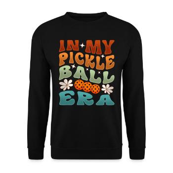 À l’époque du pickleball - Sweat-shirt Unisexe - noir - Devant - Alina (178cm) & Michal (187cm)