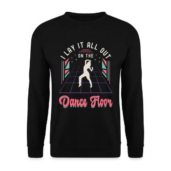 Mouvements de danse : je mets tout sur le breakdance - Sweat-shirt Unisexe - noir - Devant - Alina (178cm) & Michal (187cm)