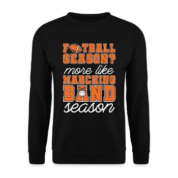 Drumline Football Season Plus comme Drumming Drums - Sweat-shirt Unisexe - noir - Devant - Alina (178cm) & Michal (187cm)